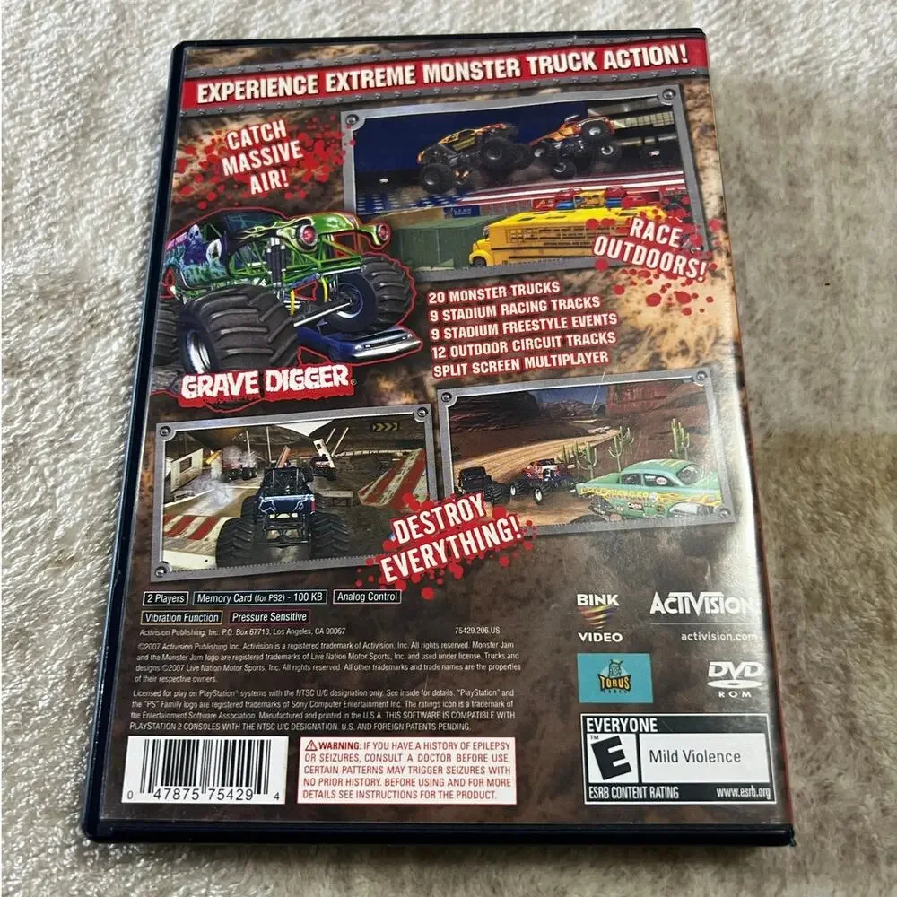 Monster Jam for Playstation 2 Complete in Case